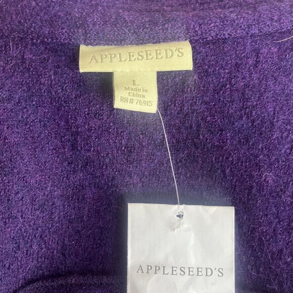 Appleseeds Women’s NWT Casual 100% Wool Lagenlook Button Down Size Large - Picture 8 of 8